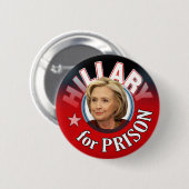 Hillary Liar für Haft Button (Vorne & Hinten)