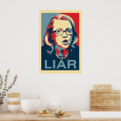 Hillary: LIAR Poster (Küche)