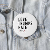 Hillary - Liebe Trumps Hate - Button (Beispiel)