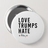 Hillary - Liebe Trumps Hate - Button (Vorne & Hinten)