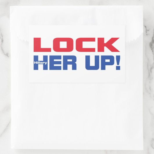 HILLARY LOCK SIE AUF RECHTECKIGER AUFKLEBER (Tasche)
