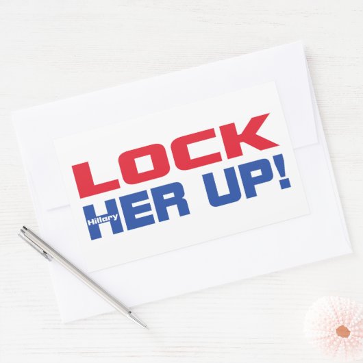 HILLARY LOCK SIE AUF RECHTECKIGER AUFKLEBER (Umschlag)