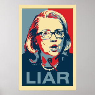 Hillary: LÜGNER Plakat