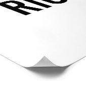 Hillary - Mädchen, die nur wollen, haben Grundrech Poster (Ecke)