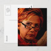 Hillary Marx Clinton Postkarte (Vorne/Hinten)