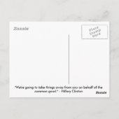 Hillary Marx Clinton Postkarte (Rückseite)