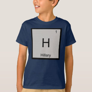 Hillary Name Chemie Element Periodensystem T-Shirt