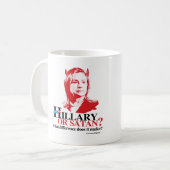 Hillary oder Satan - welcher Unterschied - Kaffeetasse (Vorderseite Links)