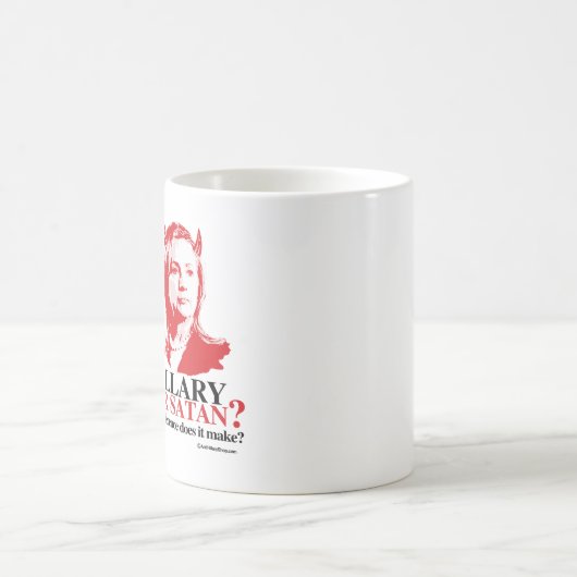 Hillary oder Satan - welcher Unterschied - Kaffeetasse (Mittel)
