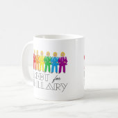 Hillary Pantsuit Pride - LGBT for Hillary - Kaffeetasse (Vorderseite Links)