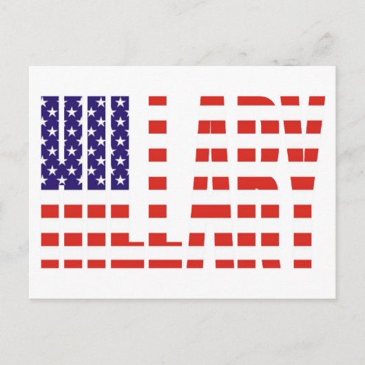 Hillary Postkarte (Vorderseite)