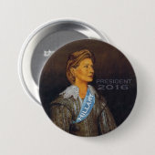 HILLARY-PRÄSIDENT 2016 BUTTON (Vorne & Hinten)