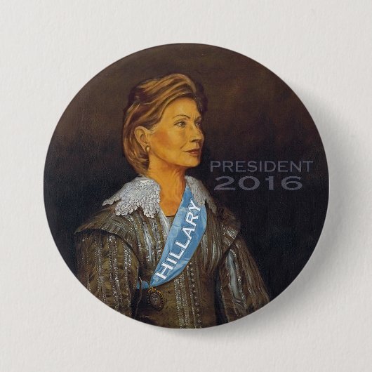 HILLARY-PRÄSIDENT 2016 BUTTON (Vorderseite)