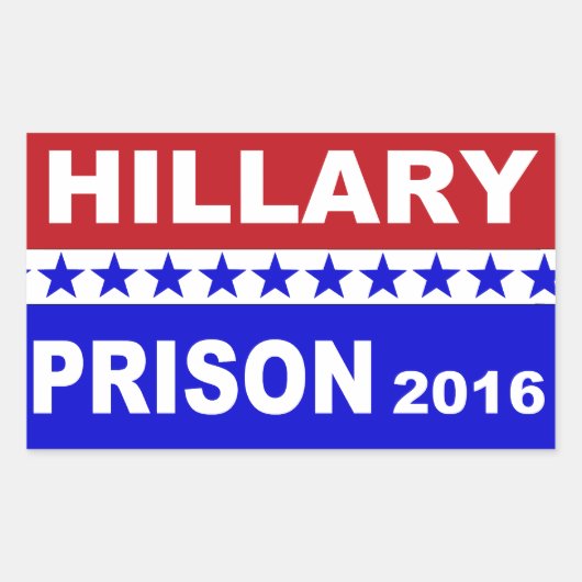 Hillary Prison 2016 populäre politische Aufkleber (Vorderseite)