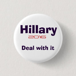 Hillary R Clinton 2016 Button