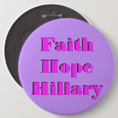 Hillary R Clinton 2016 Button (Vorne & Hinten)