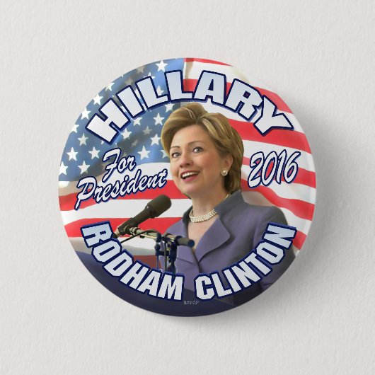 Hillary Rodham Clinton 2016 Button (Vorderseite)