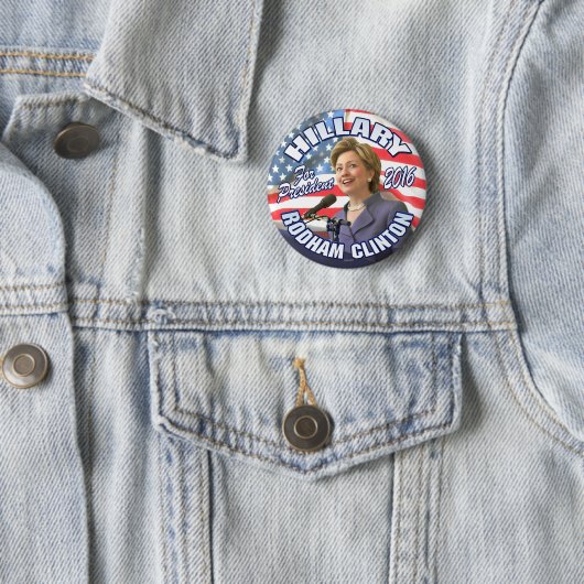 Hillary Rodham Clinton 2016 Button (Beispiel)