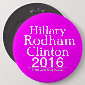 Hillary Rodham Clinton 2016 Button (Vorne & Hinten)