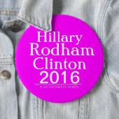 Hillary Rodham Clinton 2016 Button (Beispiel)