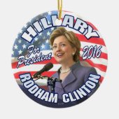 Hillary Rodham Clinton 2016 Keramikornament (Vorne)