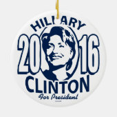 Hillary Rodham Clinton 2016 Keramikornament (Hinten)