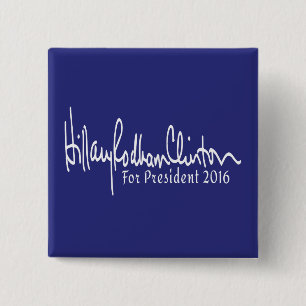 Hillary Rodham Clinton für Präsident 2016 Button