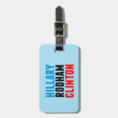 Hillary Rodham Clinton Gepäckanhänger (Vorderseite vertikal)