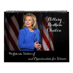 Hillary Rodham Clinton weltweiter Status der Kalender