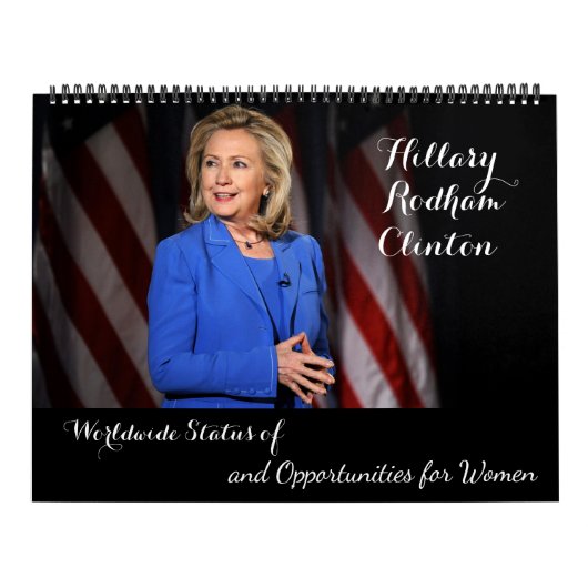 Hillary Rodham Clinton weltweiter Status der Kalender (Titelbild)