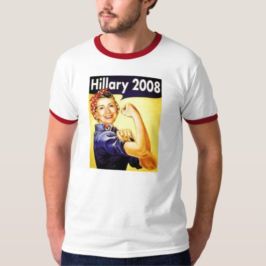 Hillary roise Abstimmung T-Shirt (Vorderseite)