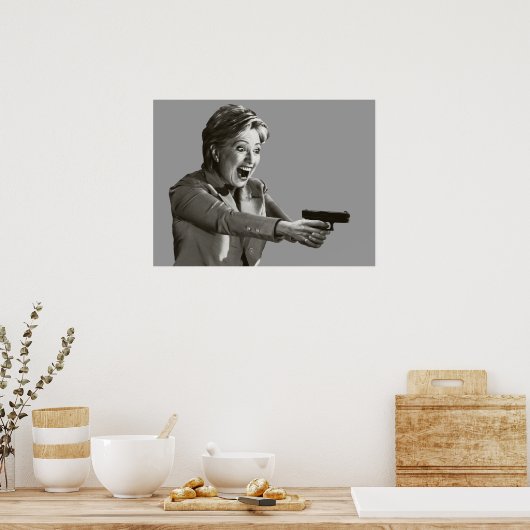 Hillary Shooter Poster (Küche)