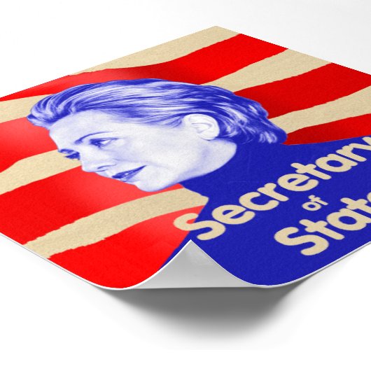 Hillary Staat Poster (Ecke)