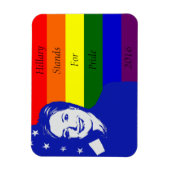 Hillary steht für Stolz Magnet (Vertikal)