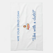 Hillary-Stoff - wischen Sie Ihren Server sauber Geschirrtuch (Vertikal)