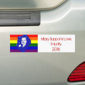 Hillary stützt Liebe Autoaufkleber (Auf Auto)