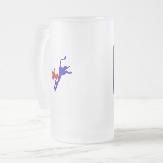 Hillary-Tasse Mattglas Bierglas (Vorderseite Links)