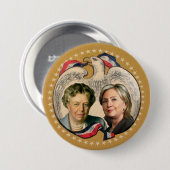 Hillary u. ihre Heldin Button (Vorne & Hinten)