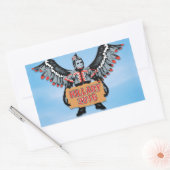 HILLARY UND DIE ARMEE DER FLYING MONKEYS RECHTECKIGER AUFKLEBER (Umschlag)