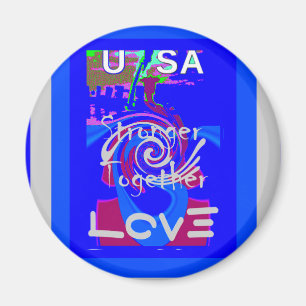 Hillary USA Präsident Stronger Together spirit Magnet