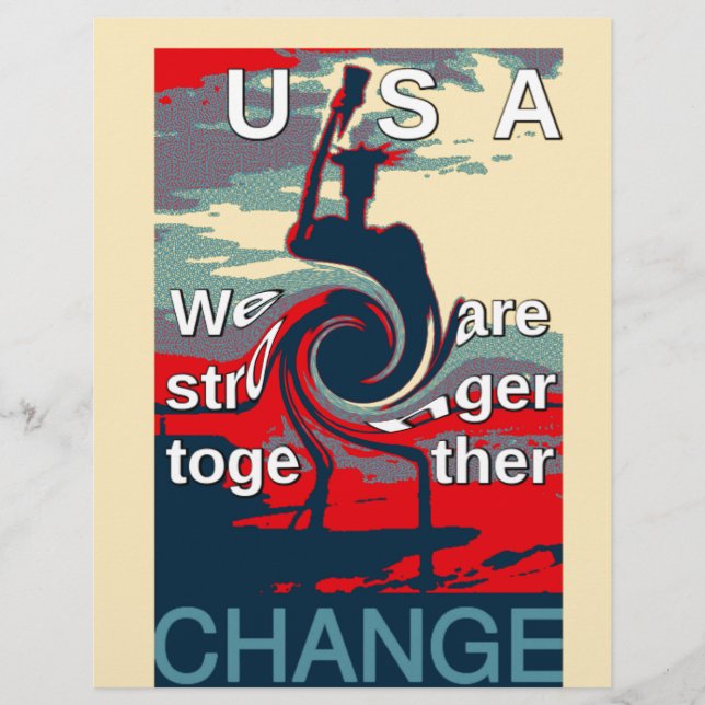 Hillary USA wir gemeinsam stärker (Vorderseite)