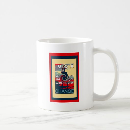 Hillary USA wir gemeinsam stärker Kaffeetasse (Rechts)