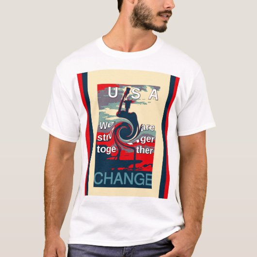 Hillary USA wir gemeinsam stärker T-Shirt (Vorderseite)