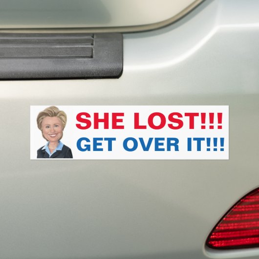 Hillary verlor, also erhalten Sie über es Autoaufkleber (Auf Auto)