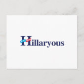 Hillaryous Hillary Postkarte (Vorderseite)