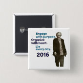 Hillarys drei Regeln Button (Vorne & Hinten)