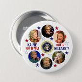 Hillarys Gesundheit? Button (Vorne & Hinten)