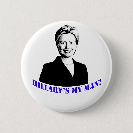 Hillarys mein Mann! Button (Vorderseite)