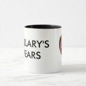 Hillarys Risse - lächelnde Trumpf-Tasse Tasse (Zentrum)