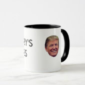 Hillarys Risse - lächelnde Trumpf-Tasse Tasse (VorderseiteRechts)